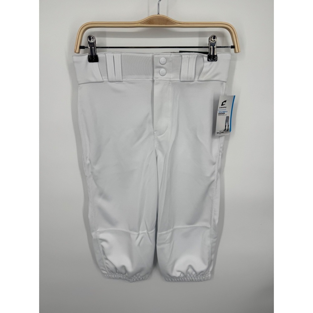 NWT Champro‎ Triple Crown 2.0 Tapered Bottom Premium Baseball Pant Youth L White